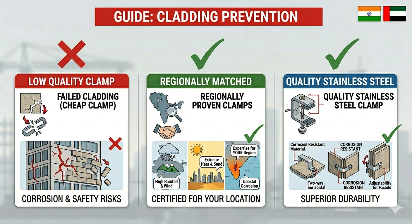 Read more about the article Stainless Steel Cladding Clamps – Why Cheap Clamps Cost More Later