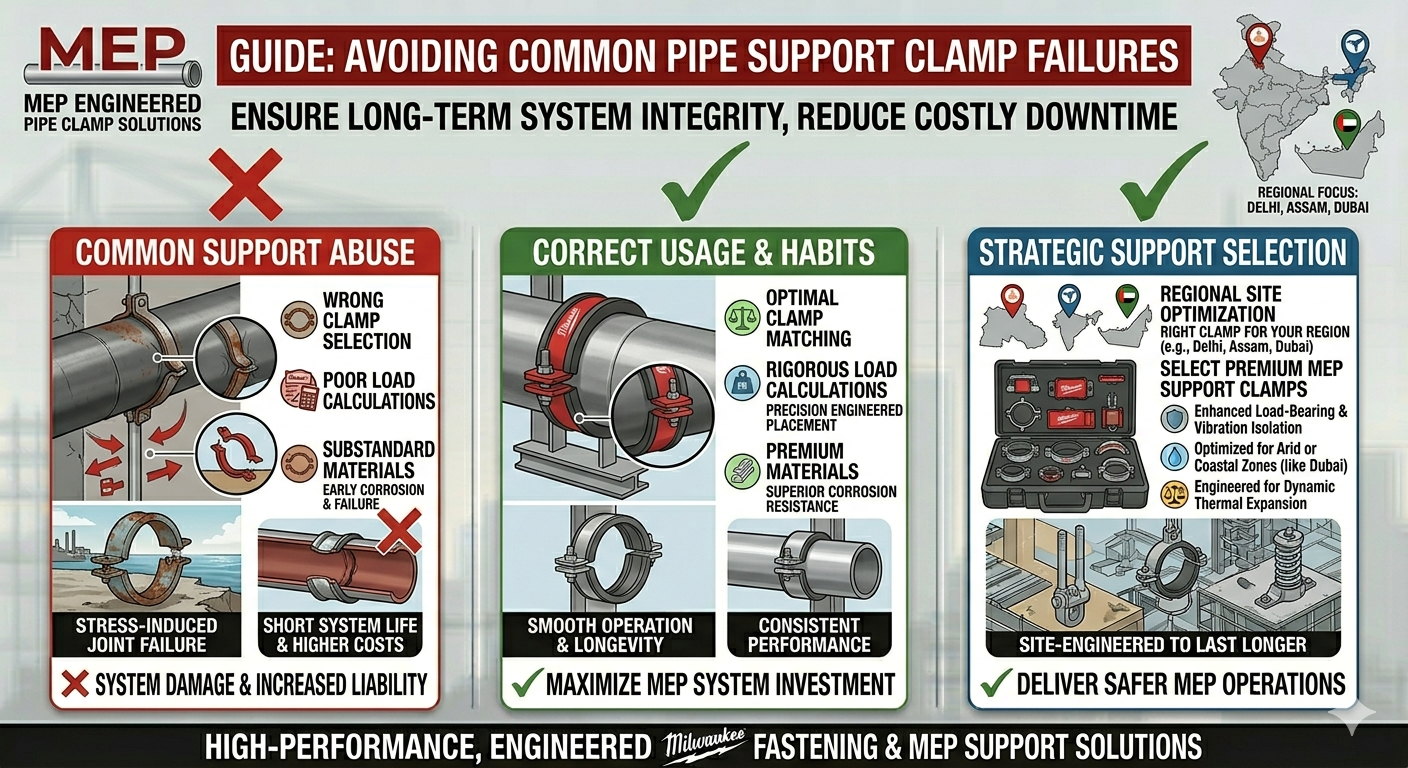 Read more about the article Rubber Lined Pipe Clamps – Why They Are Important for MEP Projects