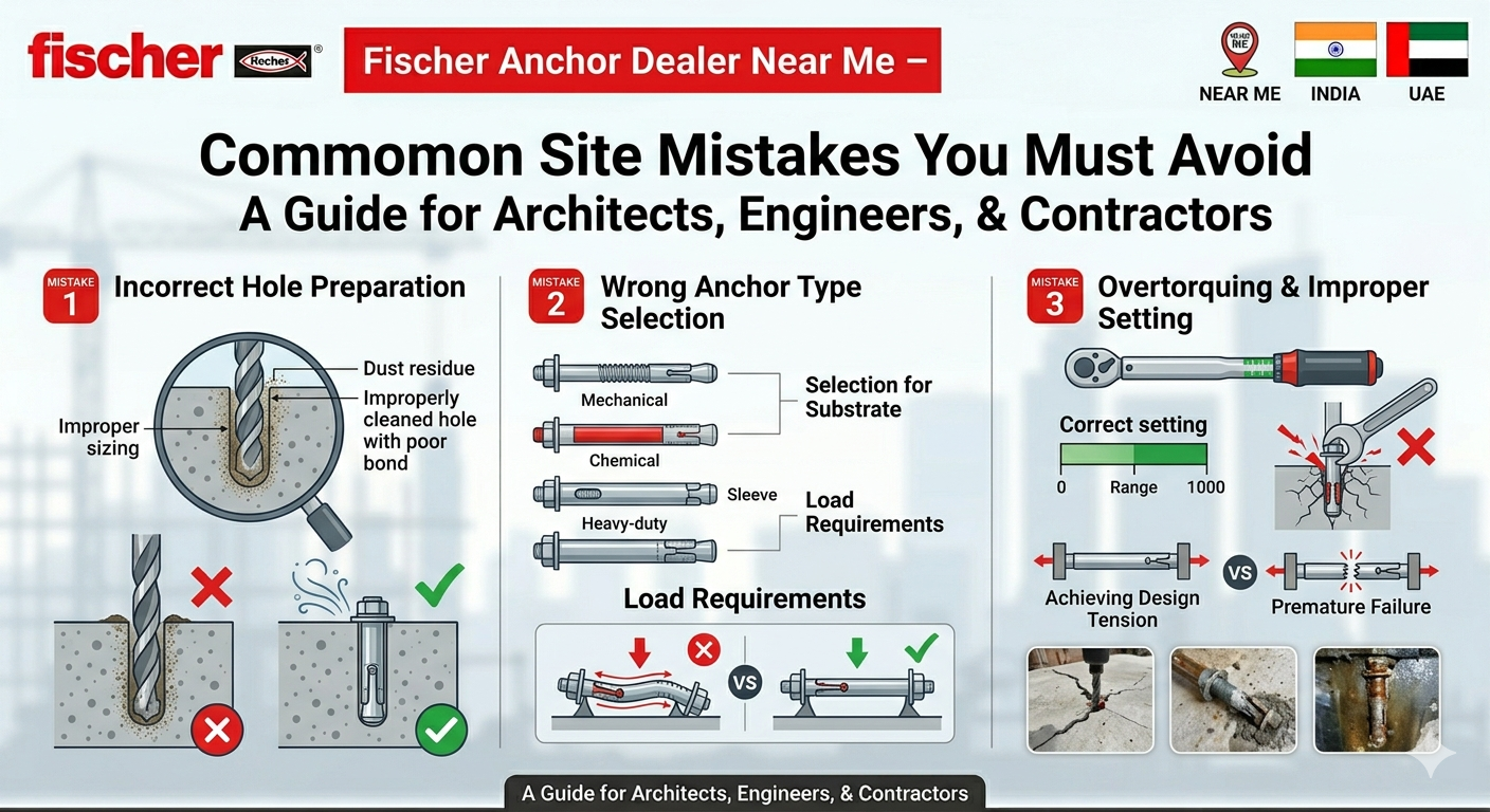 Read more about the article Fischer Anchor Dealer Near Me – Common Site Mistakes You Must Avoid