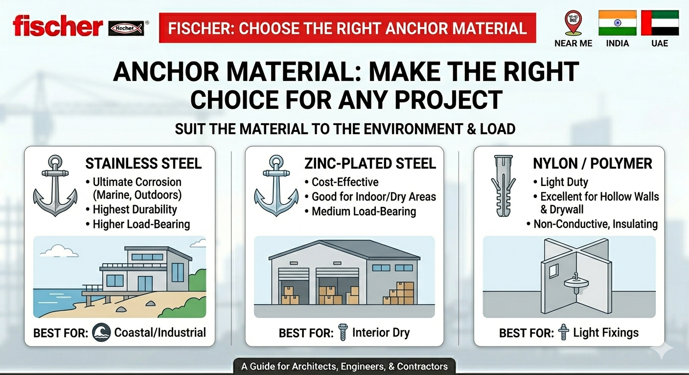 Read more about the article Hilti Anchor Supplier in Delhi, Assam & Dubai – When You Should Use High Performance Anchors